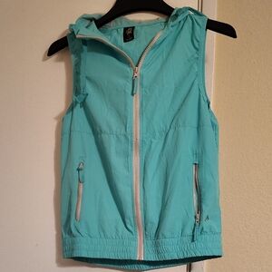 Cotton On Aqua Zip-Up Hooded Vest